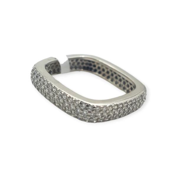 925 Sterling Silver Band for ladies with Beautiful Zerkons